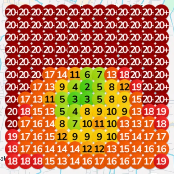 Ibu Susu Google Maps rankings for "restaurant" after (6 months)
